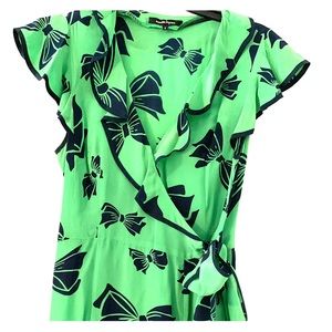 Nanette Lepore Flutter Sleeve Wrap Dress